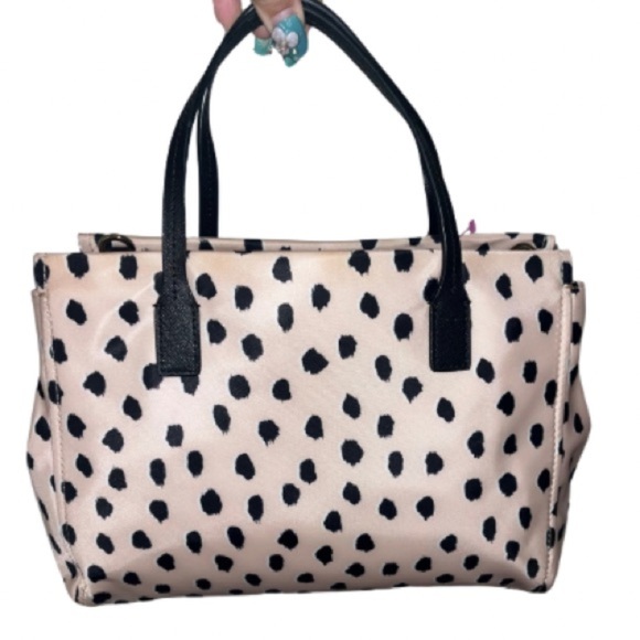 Kate Spade New York Loden Blake Avenue Flamingo Dot, Black/Pink Satchel NWOT - Picture 12 of 13